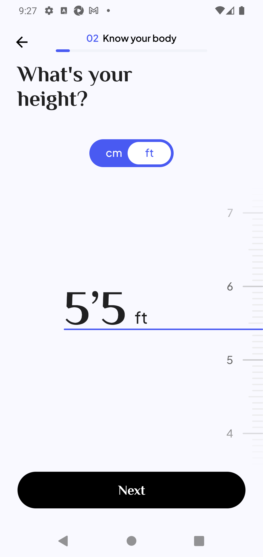 Height Capture In App Workoutapps